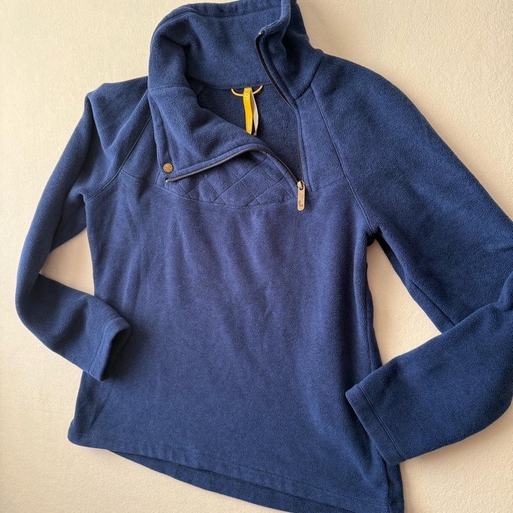 Lole Cozy Blue Quarter-Zip Pullover Size medium - Picture 3 of 9